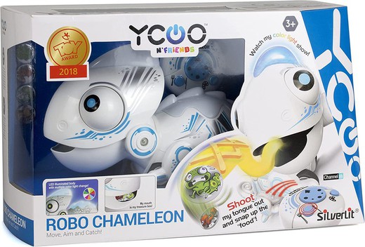 Robot Chameleon - A chameleon with a magnetic tongue, run, aim and catch!
