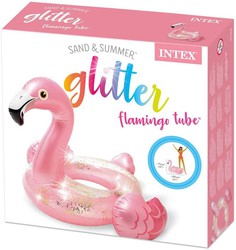 Rueda Hinchable Glitter Flamingo - Intex