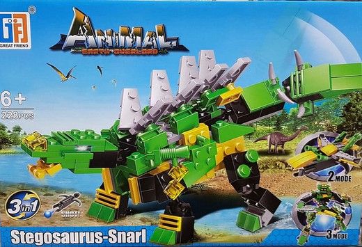 Stegosaurus Building Set - Snarl 228-Piece