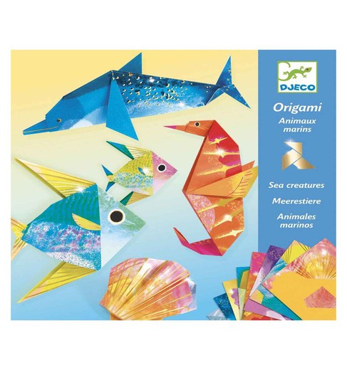 Set Origami Animali Marini - Djeco - Artigianato e Creazione