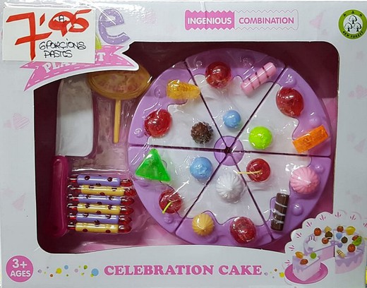 Набор торта ко дню рождения плюс аксессуары
