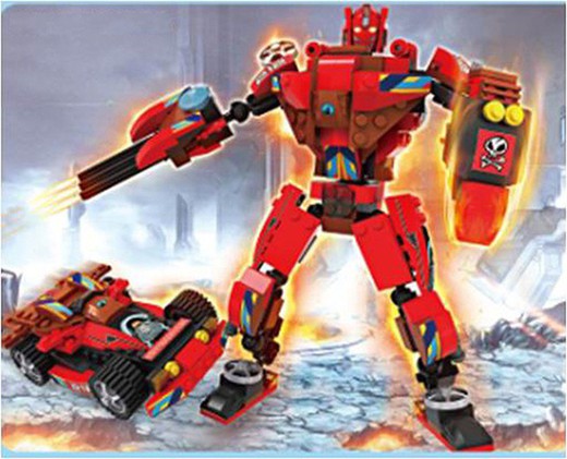 Red transformer set 190 pieces