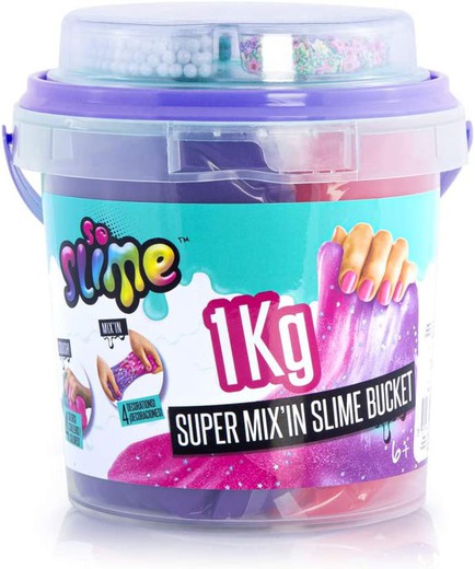 Slime Super Bucket Con Decoracion