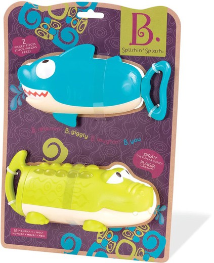 Splishin Splash Animal Water Guns – B. Toys