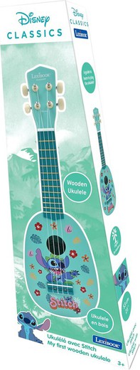 Stitch Ukelele de Madera Infantil 53cm