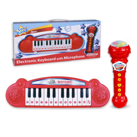 Kindertastatur mit Karaoke-Mikrofon - Bontempi