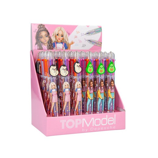Top Model - Six Colors Ballpoint Pen - ASSORTED