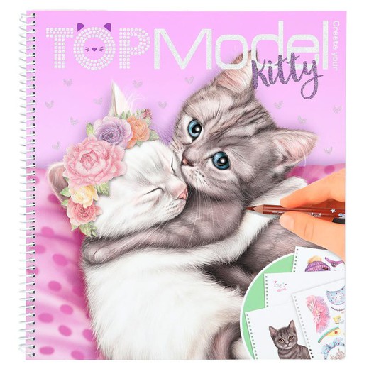 Top Model - Create Your Coloring Book - Kitty