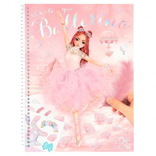 Top Model - Cuaderno Para Colorear - Create Your Top Model Ballerina