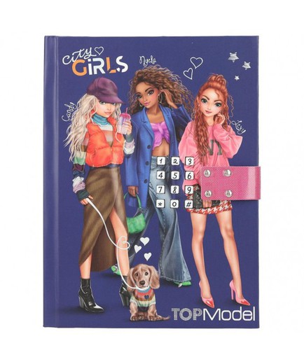 Top Model - Journal avec code secret - City Girls