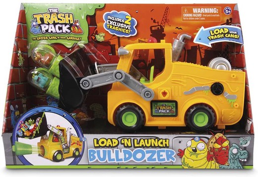 Trash Pack Vehicle Bulldozer + 2 Figure