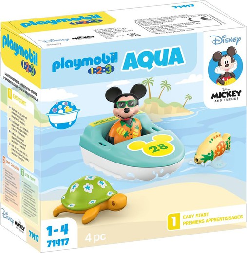 Promenade en bateau avec Mickey - Playmobil 1.2.3 Aqua Disney