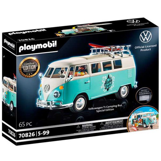 Ônibus de acampamento Volkswagen T1 - Edição especial - Playmobil