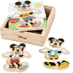 WOOMAX - Puzzle en bois Mickey Mouse