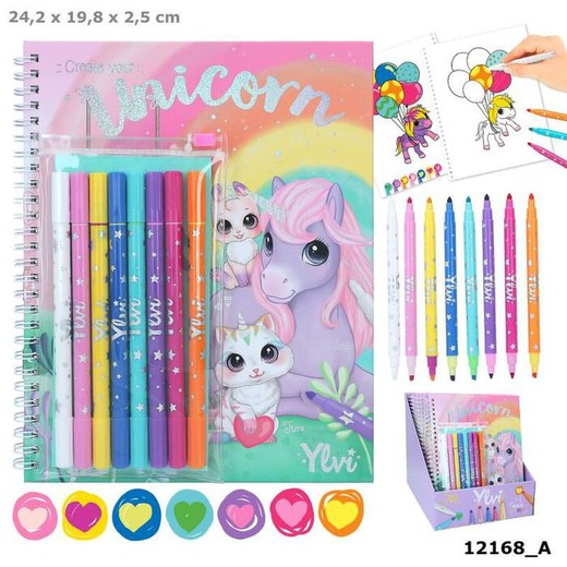 Ylvi And The Minimoomis - Coloring Book With Color Set
