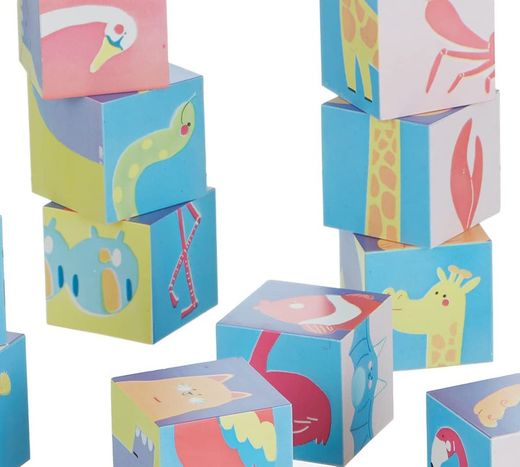 12 cubes en forme d'animaux - Clementoni