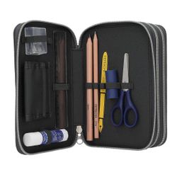 Action World - Estuche Escritura Triple Con LED