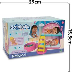 Двухъярусная кровать и кукла Amicicci Dream Time