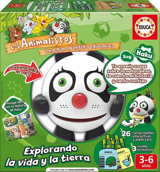 Haku, Oso Panda Animalisto - Juguete Educativo