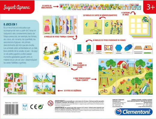 J'apprends 8 jeux en 1 - Clementoni