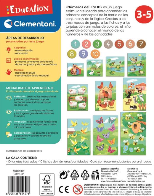 Ich lerne meine Zahlen von 1 bis 10 - Clementoni