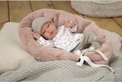 Arias - Poupée Élégance Andie Grey 40 cm. - Avec coussin d'allaitement