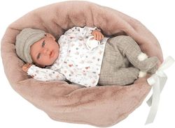Arias - Poupée Élégance Andie Grey 40 cm. - Avec coussin d'allaitement