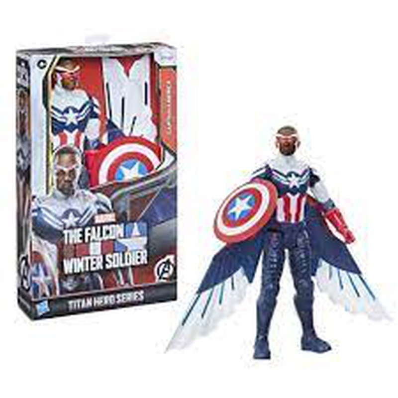 Figurine Avengers Titan Hero Falcon Captain America — Juguetesland