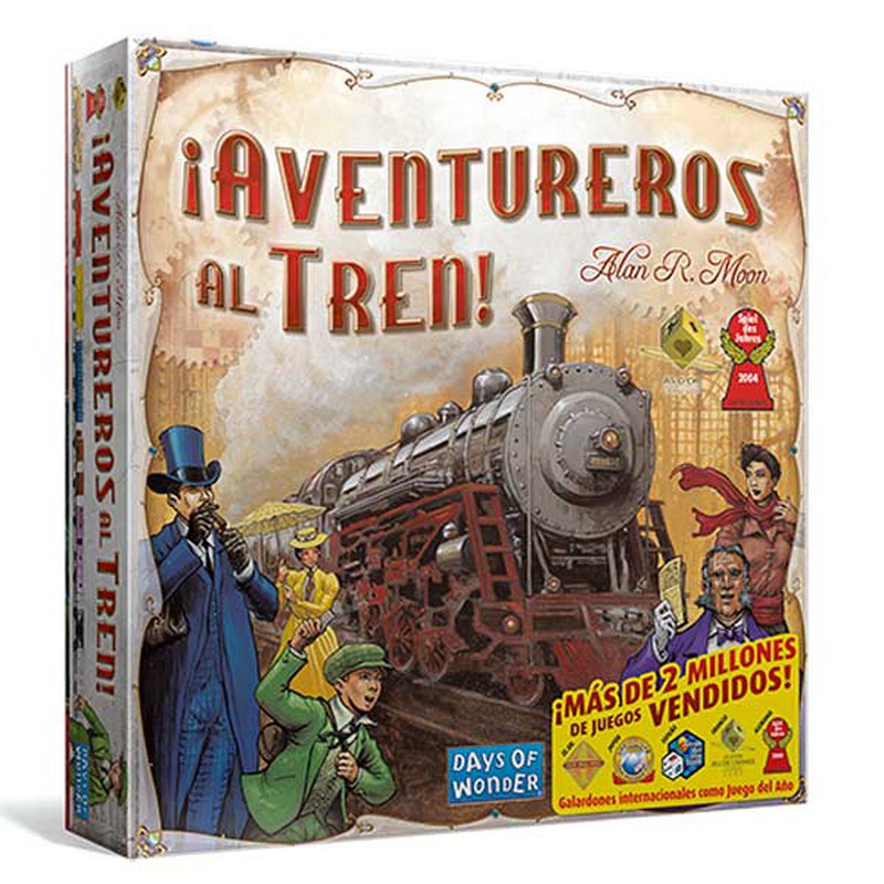 Aventureiros Asmodee Logiquest no trem! Jogo de tabuleiro