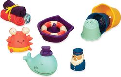 B, Baby - Wee B.Splashy - Tub Time Set - Set Juego Para Bañera - B.Toys