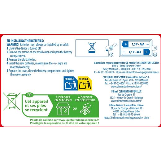 Microfone para Bebê - Clementoni