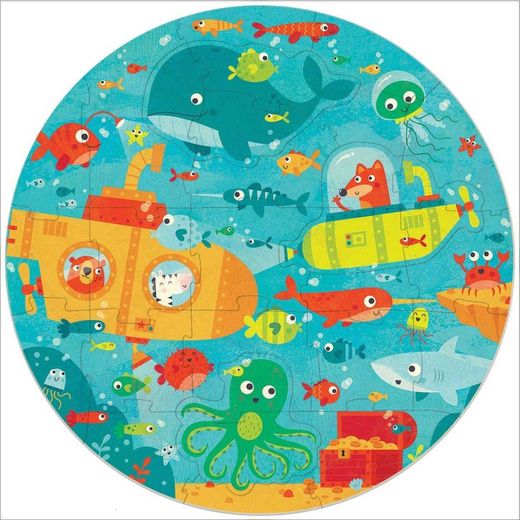 Under The Sea - Round Puzzle - Educa