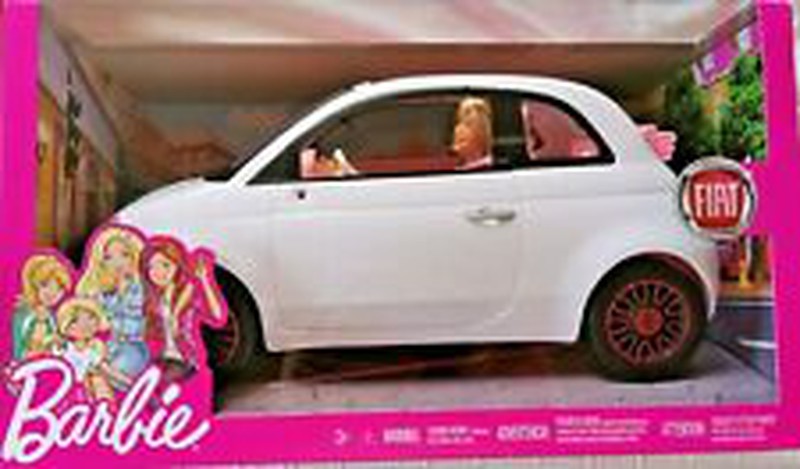 Barbie Fiat 500 Doll and Vehicle Car Playset 