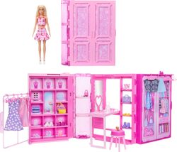 Coffret et accessoires Barbie Dream Closet + Poupée