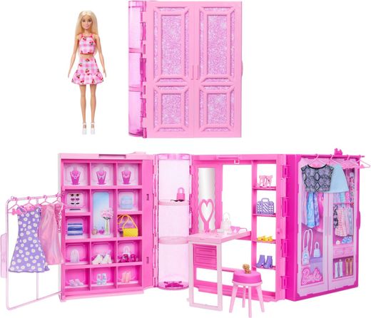 Coffret et accessoires Barbie Dream Closet + Poupée