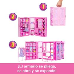 Coffret et accessoires Barbie Dream Closet + Poupée