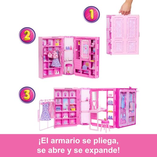Coffret et accessoires Barbie Dream Closet + Poupée