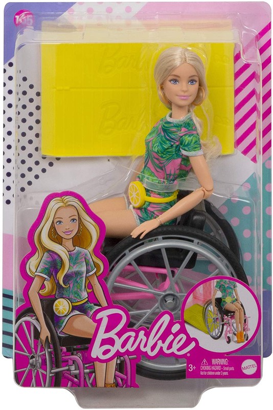 Poupée Barbie Fashionista avec fauteuil roulant, rampe et accessoires —  Juguetesland