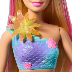 Barbie Flower Magic Mermaid Muñeca Sirena Rubia