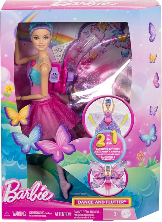 Boneca Barbie Dança e Flutter Borboleta