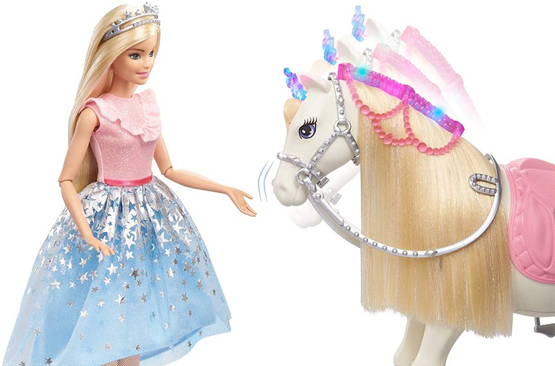Barbie avec cheval et poney — Juguetesland
