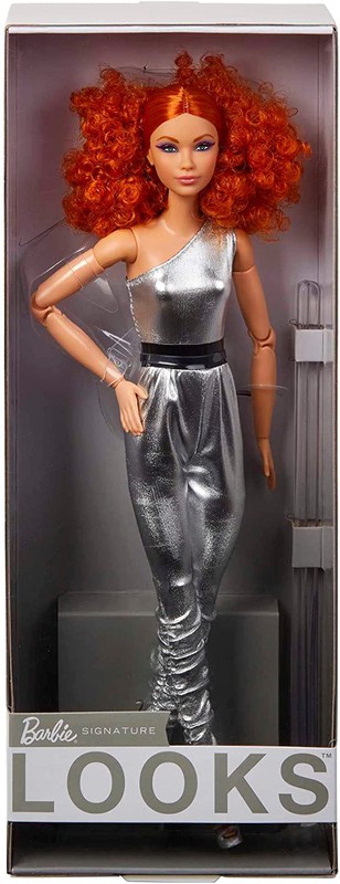 Barbie Signature Looks - Poupée rousse avec body métallisé