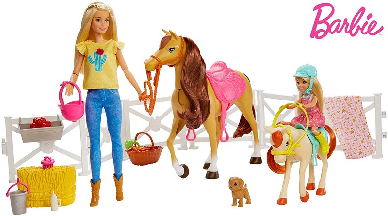 Barbie com Cavalo e Pônei — Juguetesland