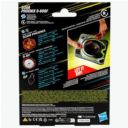 Beyblade - Lanzador Soar Phoenix 9-60GF BeybladeX - Hasbro — Juguetesland