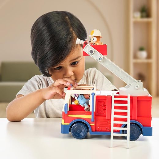 Caminhão de bombeiros azul