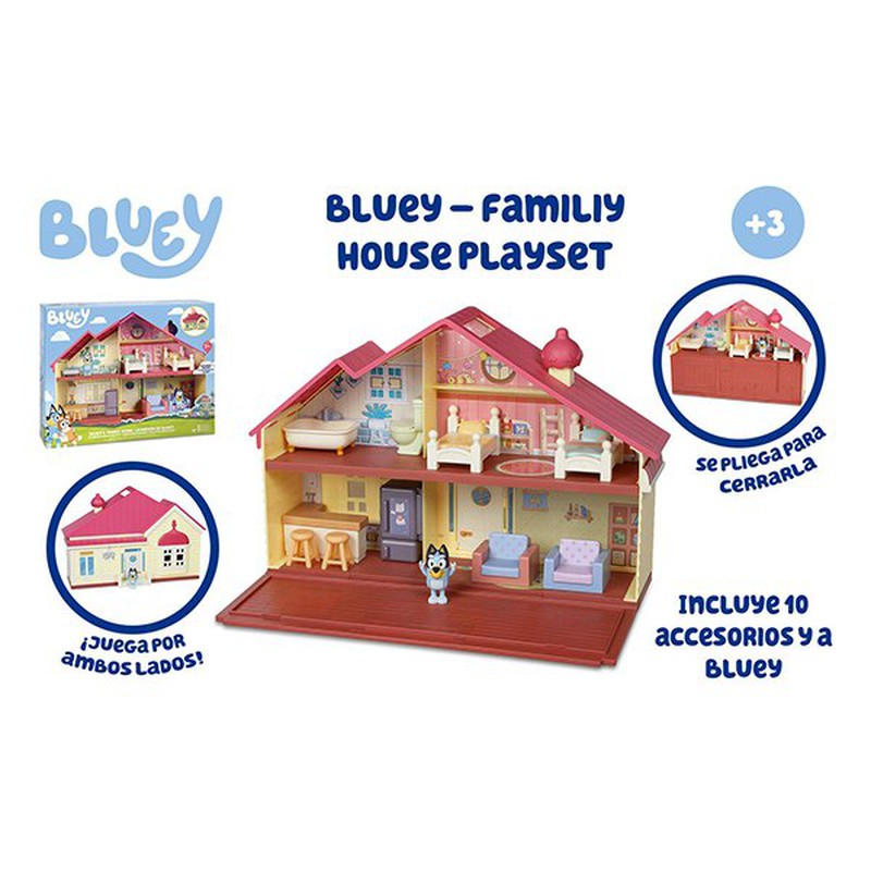 Ensemble de jeu de maison familiale Bluey House — Juguetesland