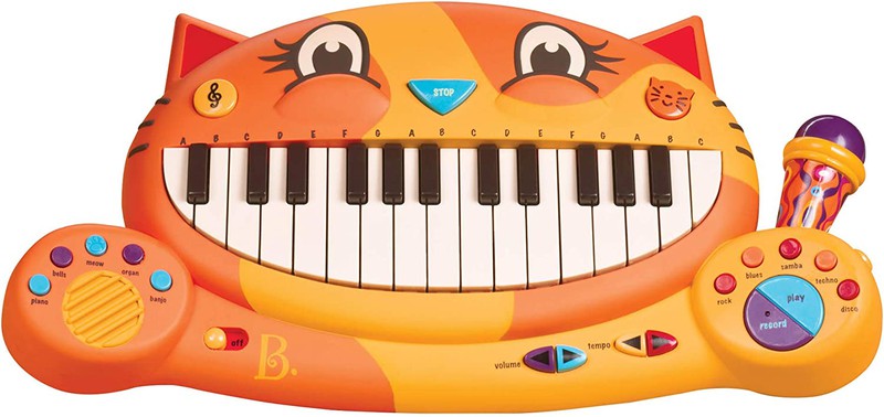 Pianinho Musical De Musicalização Infantil Teclado Brinquedo - Laranja