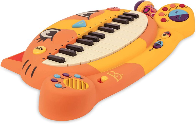 Pianinho Musical De Musicalização Infantil Teclado Brinquedo - Laranja