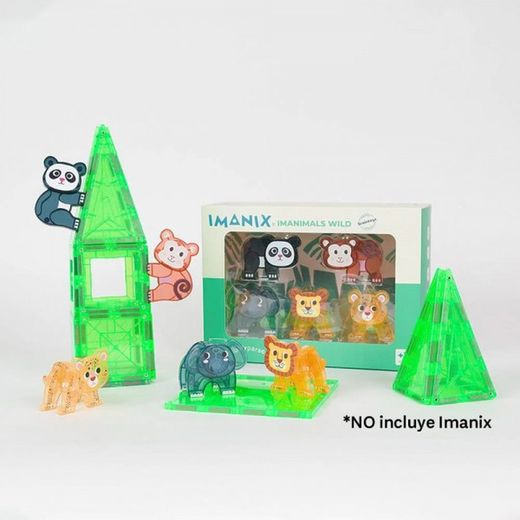 Braintoys - Imanimals Wild Jungle 5 Teile - Magnetisches Bauset