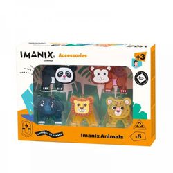 Braintoys - Imanimals Wild Jungle 5 Pzas - Juego De Construcción Magnética